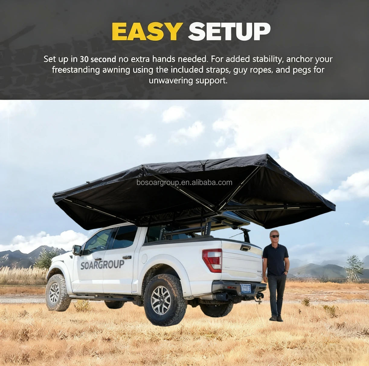 360 Degree Car Awning 2.5M,Car Side Awning Manufacturer 360-Degree Freestanding Car Roof Awning with Walls and Lights