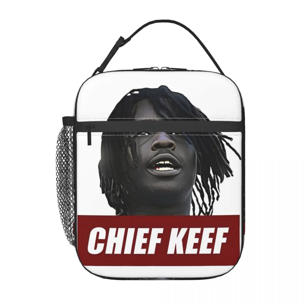 Chief Keef Hip Hop Merch Insulated Lunch Bag For Outdoor Storage Food Boxes Portable Cooler Thermal Lunch Boxes