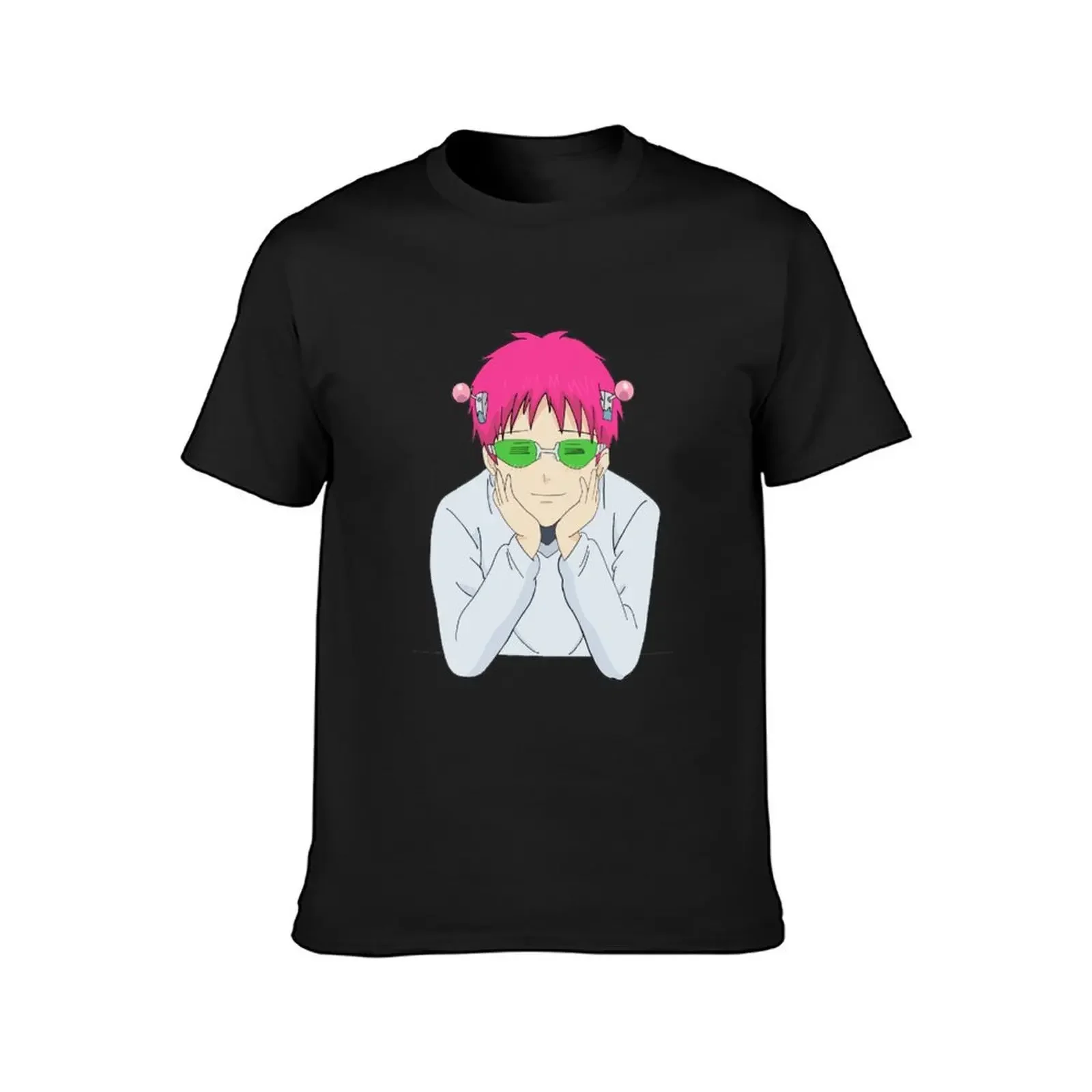 Happy Saiki T-Shirt baggy shirts plus size clothes Men's t shirts