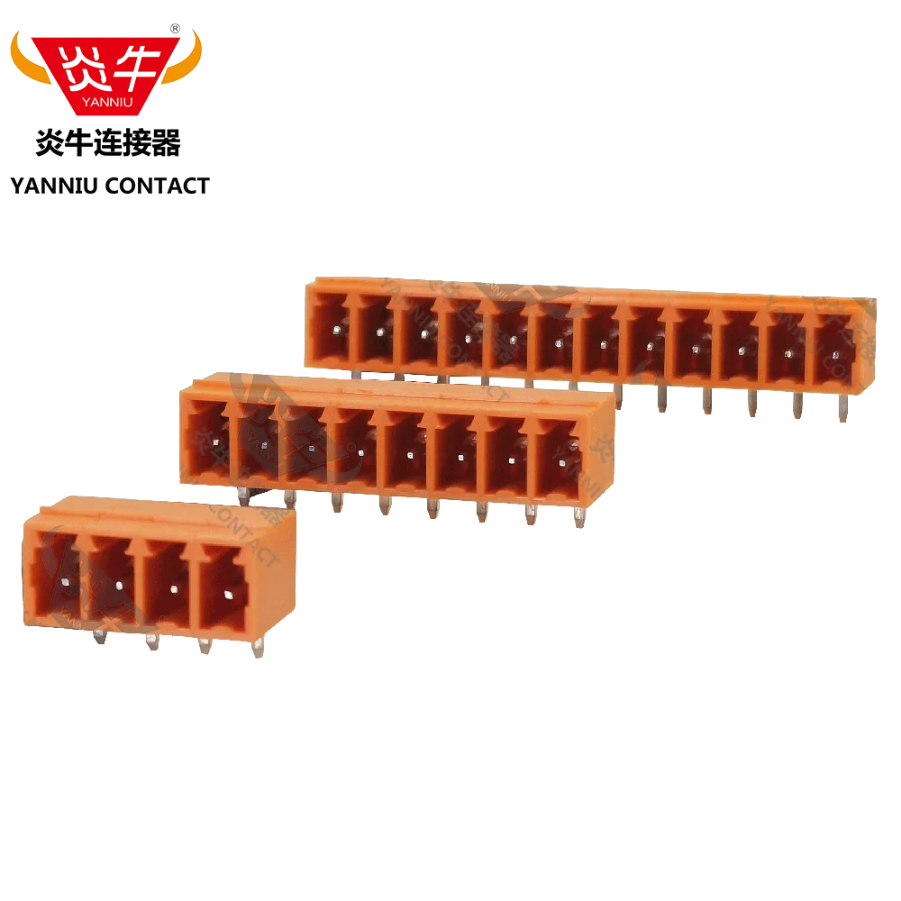 

50Pcs KF2EDGR 3.81 2P ~ 12P PCB PLUG-IN TEMINAL BLOCKS 15EDGRC 3.81mm 2PIN ~ 12PIN MC 1,5/ 2-G-3,81 Orange YANNIU