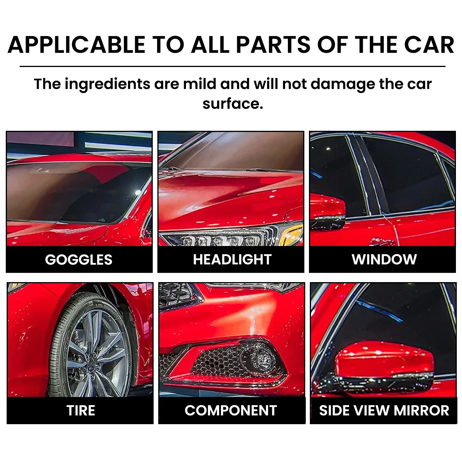 Kép 5: Autó festék Beborítás spray-uv védelem Glossza Erősítő helps Csökkent Szennyező anyag Adhézió cuved kelt Applikál számára Hosszú életű shine100ml