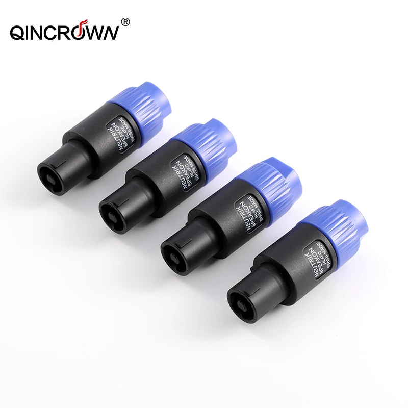 Wholesale Speakon NL4FC 4Pin Locking Amp Speaker Audio Microphone Cable Connector 4Pole Long Tail Solder