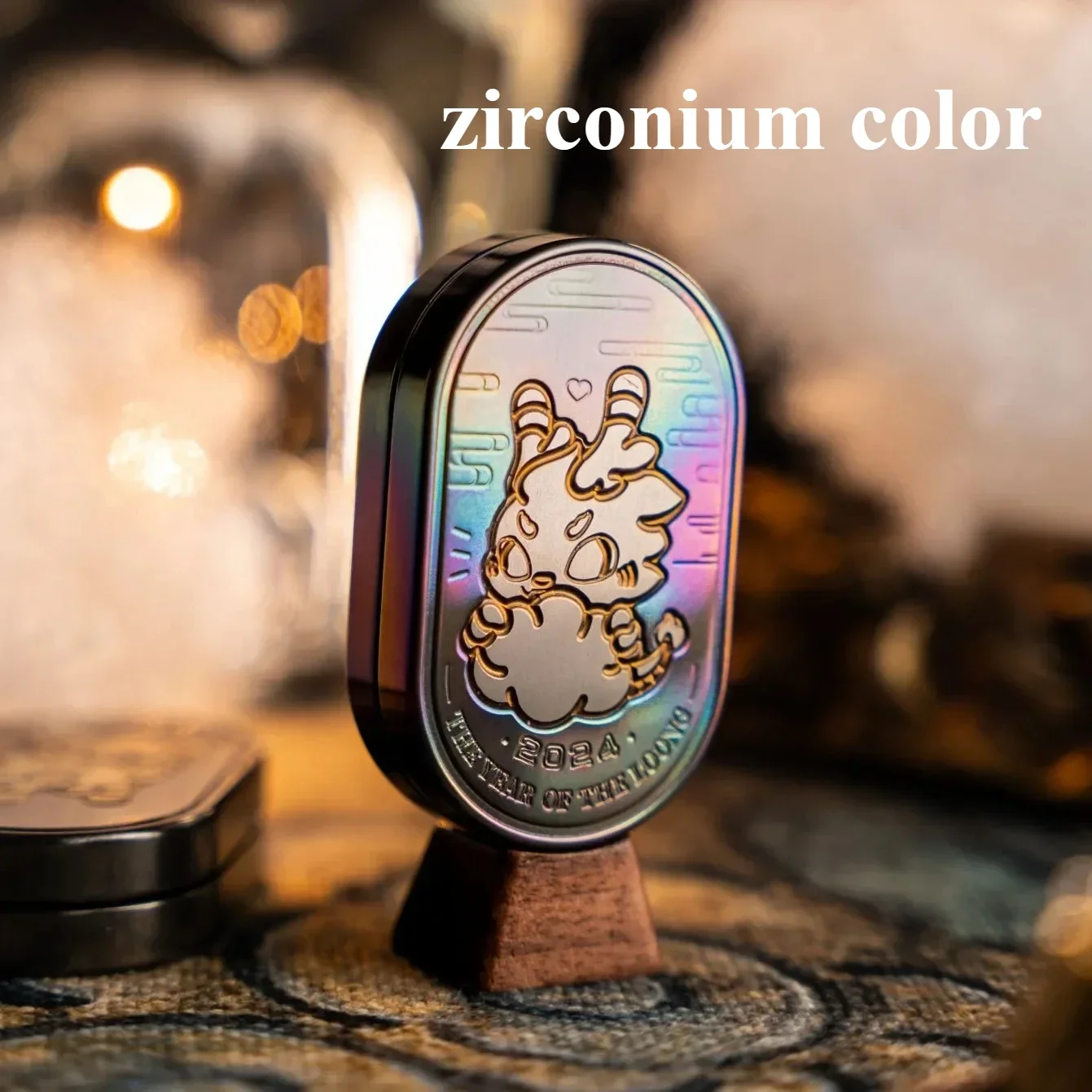 LINGYUN3.0 ジルコニウム製 フィジェットトイ EDC EDC Lingyun-ジルコニア3.0の機械的構造を備えたプッシュアンド