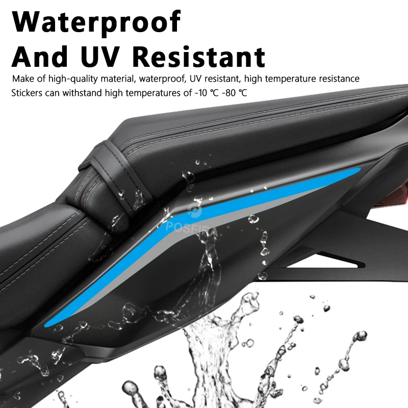 POSFIRA – autocollants de siège arrière de moto, décalcomanies en vinyle pour Honda CB650R 2026 2025 2024 CB 650R 650 R, accessoires de décoration de carénage
