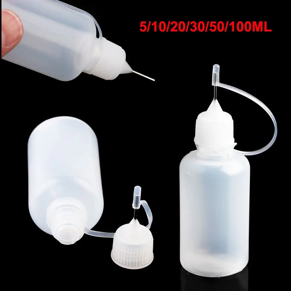 5pcs Hot Plastic DIY Bottle Paper Quilling Glue Applicator Scrapbooking Glue Applicator New Paper Quilling