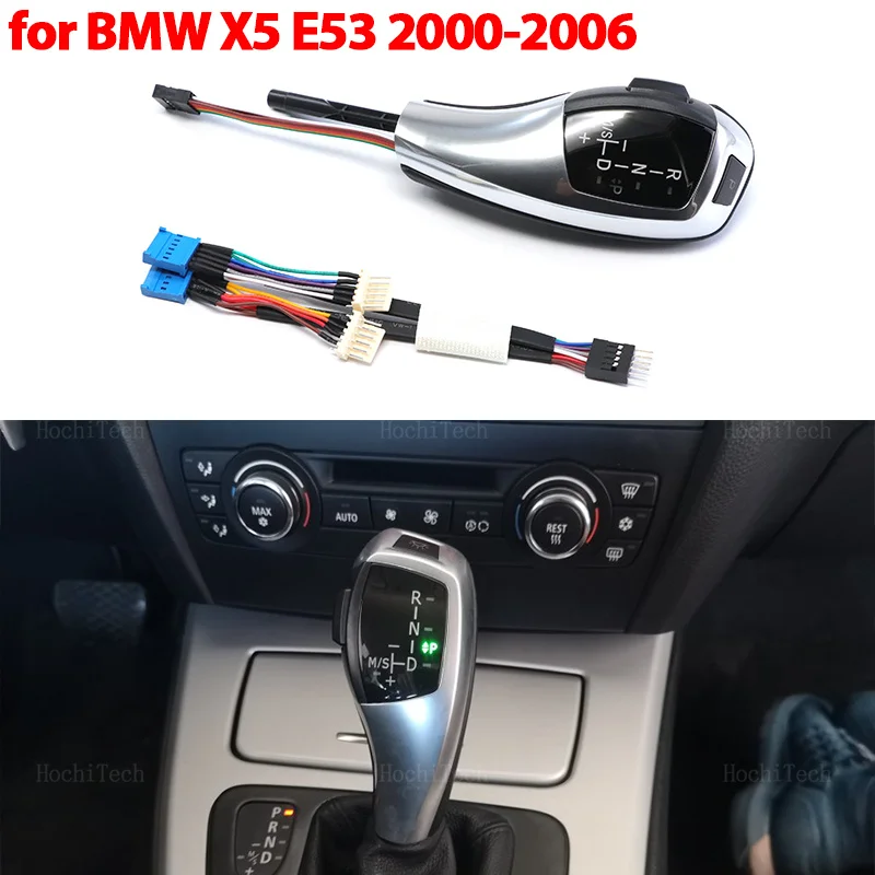 

LED Gear Shift Knob plug and play modification for BMW X5 E53 3.0i 4.4i 4.6is 4.8is 3.0d 2000-2006