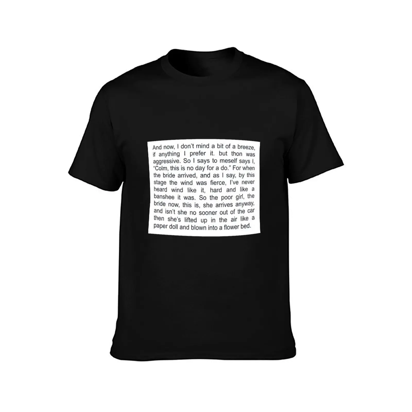 uncle colm’s monologue T-Shirt Casual Loose Short Sleeve Tee for Men