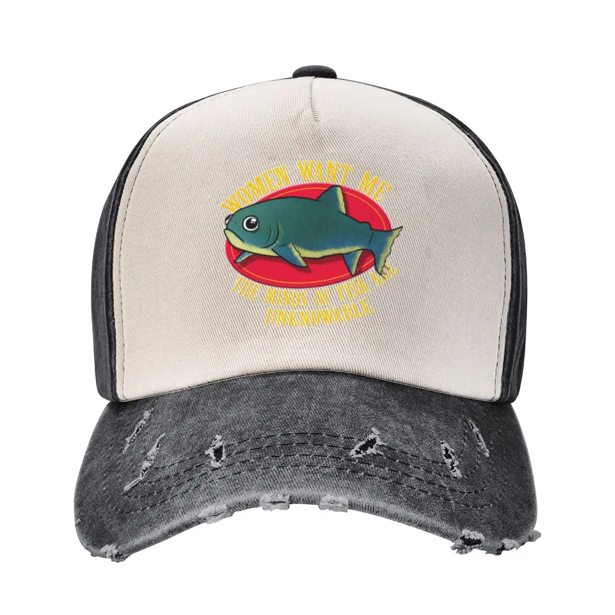 

Women Want Me, The Minds of Fish Are Unknowable Baseball Cap custom caps birthday luxury caps Boy Women's