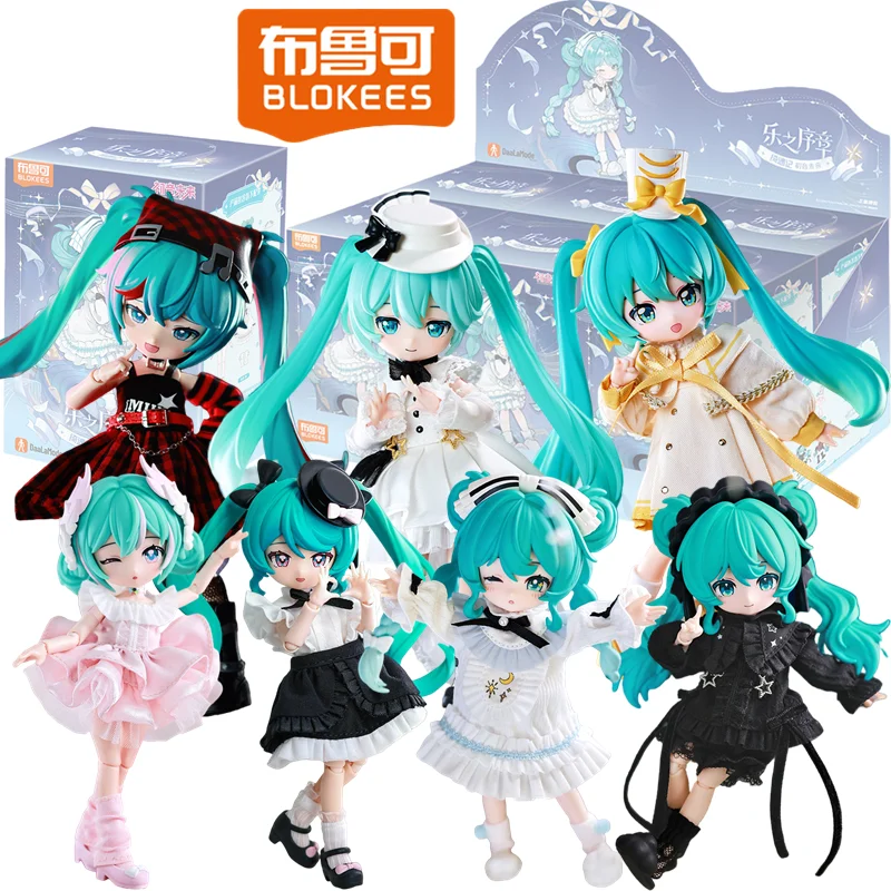 

Коллекционная фигурка BLOKEES Hatsune Miku: модель-сюрприз в закрытой коробке, игрушка для самостоятельной сборки и переодевания, подарок на день рождения