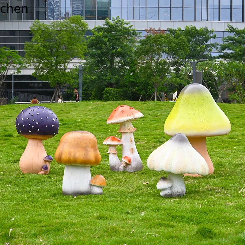 YFY  Garden Decoration Courtyard Park Community Sculpture Outdoor Artificial Mushroom