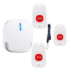 SOS Caregiver Pager Emergency Call Button Clinic Hospital Transmitter Wireless Call Bell Pager for Elederly Patient Nursing Home