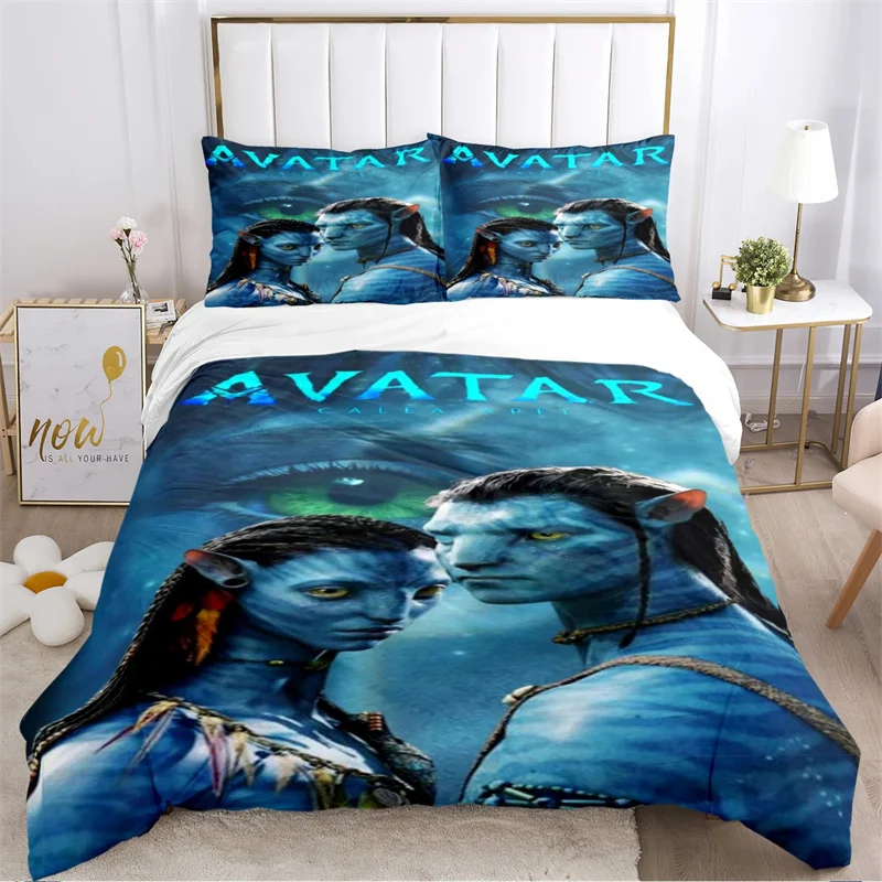 A-Avatar Movie Pattern All Season Duvet Cover Bedding Soft Quilt Cover and Pillowcases Comforter sets Single/Double/Queen/King