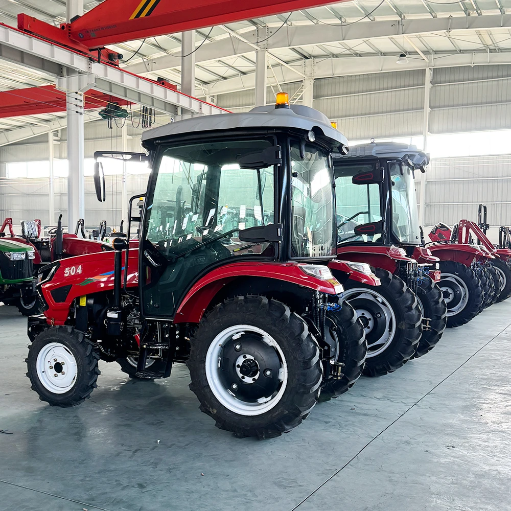 Small Farm & Garden  50hp Wheel Tractor Chinese Compact Tractor with Matching Attachments