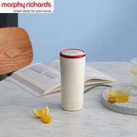 Morphy Richards MR6060 Portable Electric Kettle 100V-240V Thermos Cup 300ml Stainless Steel Water Heating Bottle Temperature Set