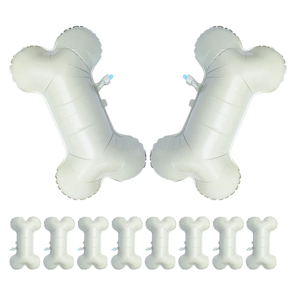 

10pcs Foil Balloons Large Aluminum Bone Shaped Balloon For Valentine Birthday Wedding Party Decorations Lightweight
