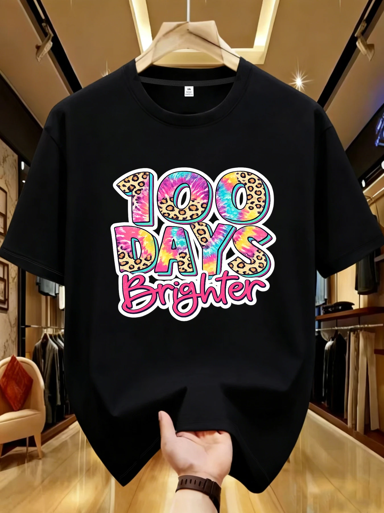 

【WDS01151】Digital printing plus size women's T-shirt summer casual street fashion women's Joker short sleeve T-shirt