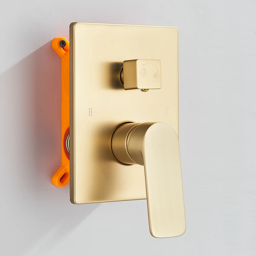 نحى الذهب نظام دش مخفي الحمام نظام دش المطر دش صنبور حوض خلاط الأمطار دش صنبور