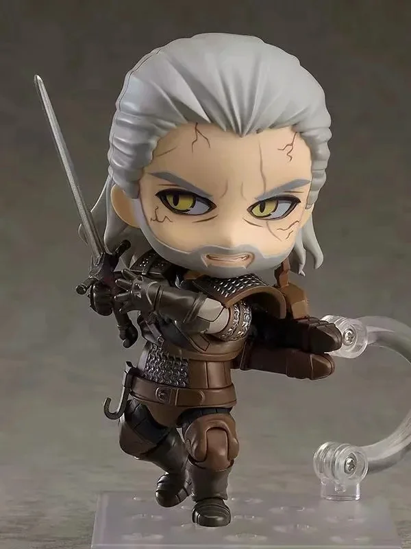 The Witcher 3: Wild Hunt Geralt of Rivia Action Figure #907 Q Ver. Figurine Movable Doll Toys Gifts