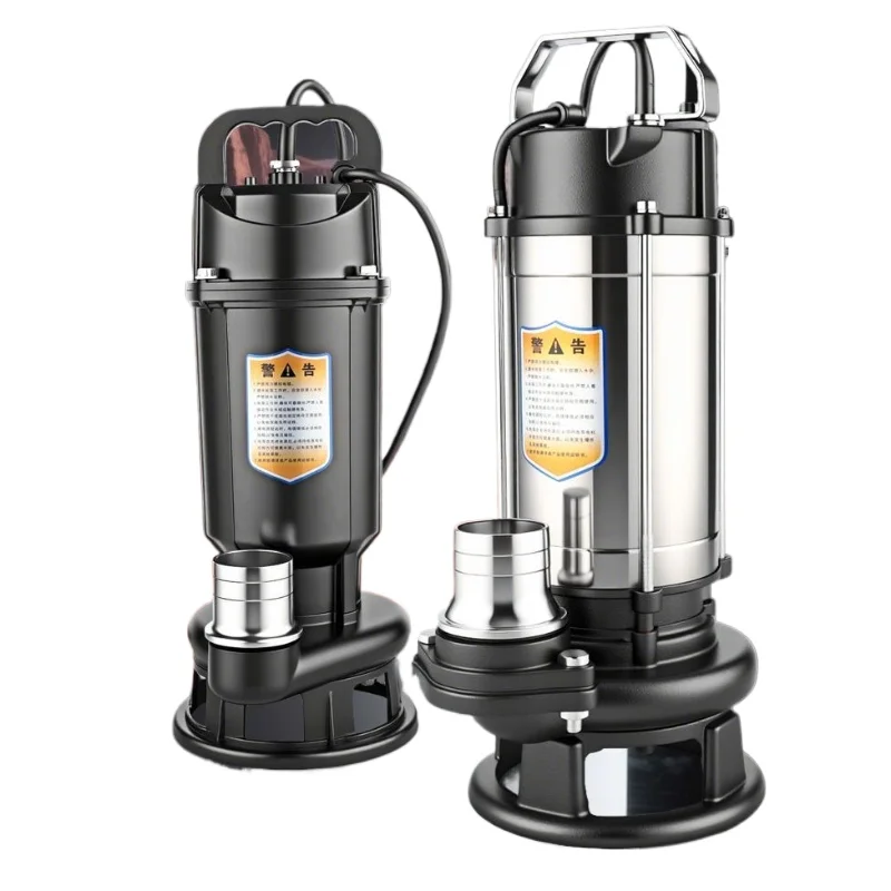 

Cutting sewage pump 220V household septic tank pumping manure fish pond biogas , small submersible pump