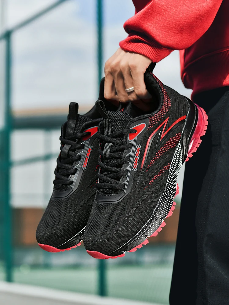 Big Size 47 48 Heren Sport Loopschoenen Marathon Luchtkussen Ademend Lichtgewicht Heren Outdoor Atletische Antislip Sneakers Race