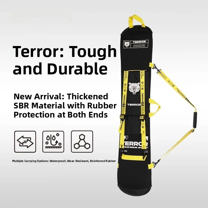 terror-dumpling-skin-snowboard-bag-single-board-special-protection-cover-anti-scratch-double-shoulder-handheld-snowboard-bag
