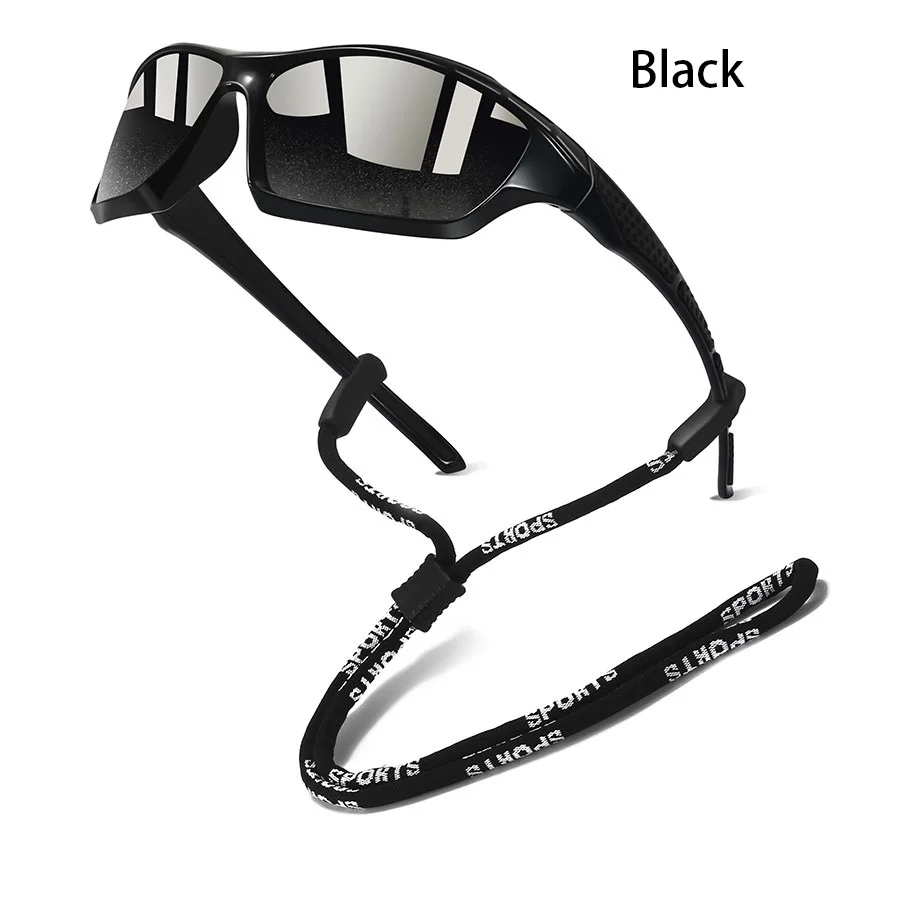Modische Unisex-Sportsonnenbrille mit Ketten-Design und Farbverlauf für Autofahren, Angeln, Laufen und Bergsteigen – Detail 1