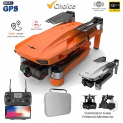 KF102 GPS RC Drone 8K Professional Dual Camera Brushless Two-Axis EIS Gimbal 5G Wifi FPV Photography Foldable Quadcopter 1200M