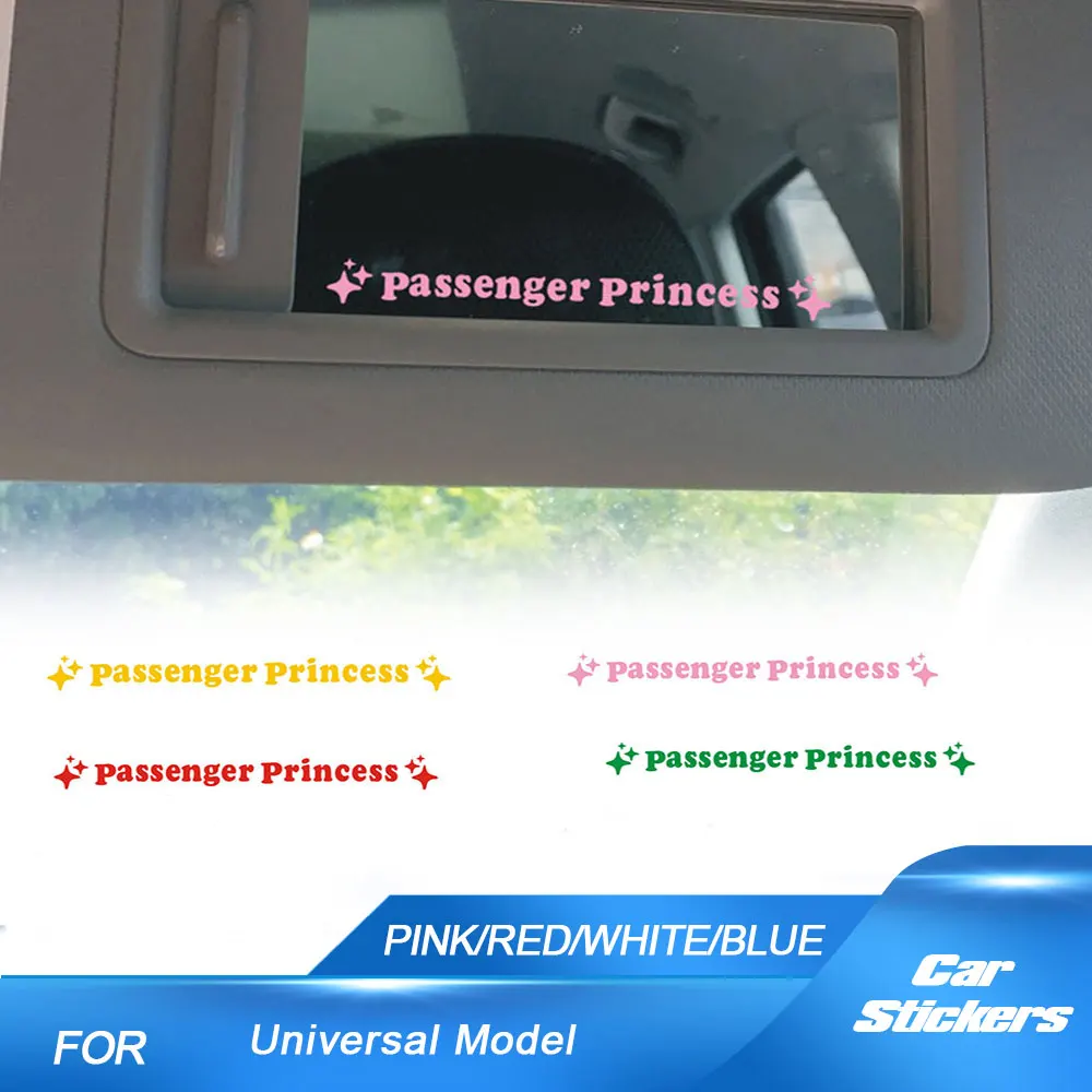 Car Stickers Fun Mirror Decorative Sticker Passenger Princess Waterproof Sticker Mirror Cover Film Woman for Universal Model
