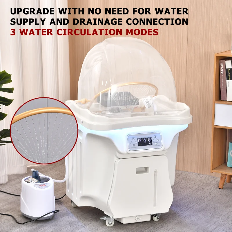 Salon furniture water circulation head therapy salon equipment shampoo basin is fully upgraded