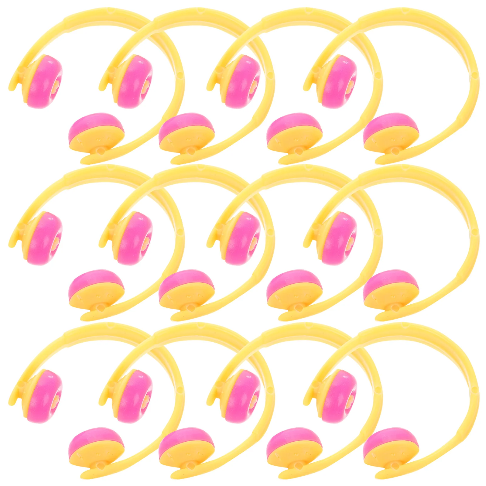 

20 Pcs Yellow Duck Headphone Accessories Miniature Simulation Headgear Halloween Car Decor DIY Craft Ornament