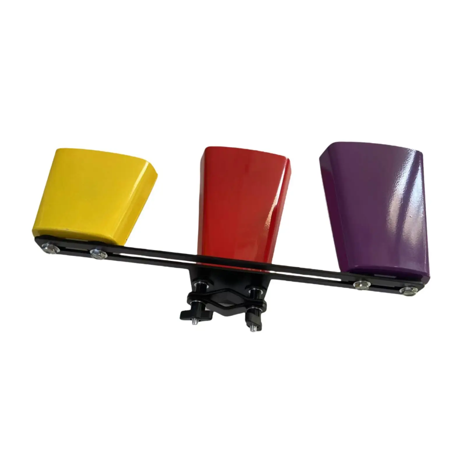 3 Colors Cowbell Practical Sturdy Pitched Drum Parts for Bands Family Gatherings Competitive Sports Concerts School Teaching