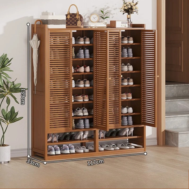خزانة الأحذية المعدنية الحديثة رخيصة فاخرة جميلة درج خزانة خذاء طويل القامة أثاث معدني حديث Armario Zapatero للمنزل #2