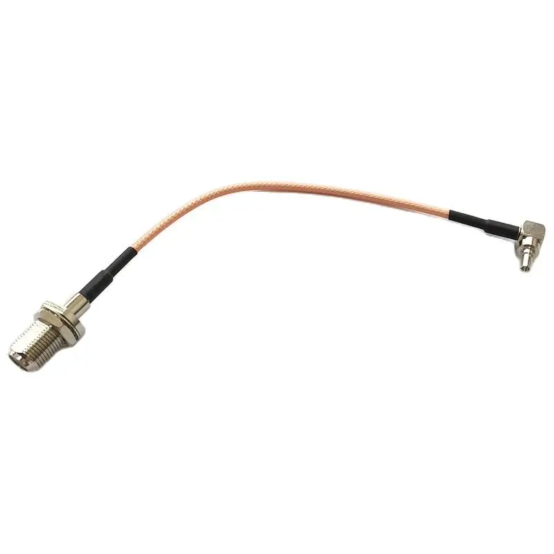 New F  Female Jack  Connector Switch  CRC9  Right Angle  Pigtail Cable RG316 Wholesale  Fast Ship 15CM 6