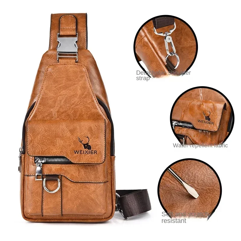 Men\'s Shoulder Bag Large Capacity Versatile Waterproof Crossbody Bags High Quality Luxury Designer Chest Bag Travel Back Bags