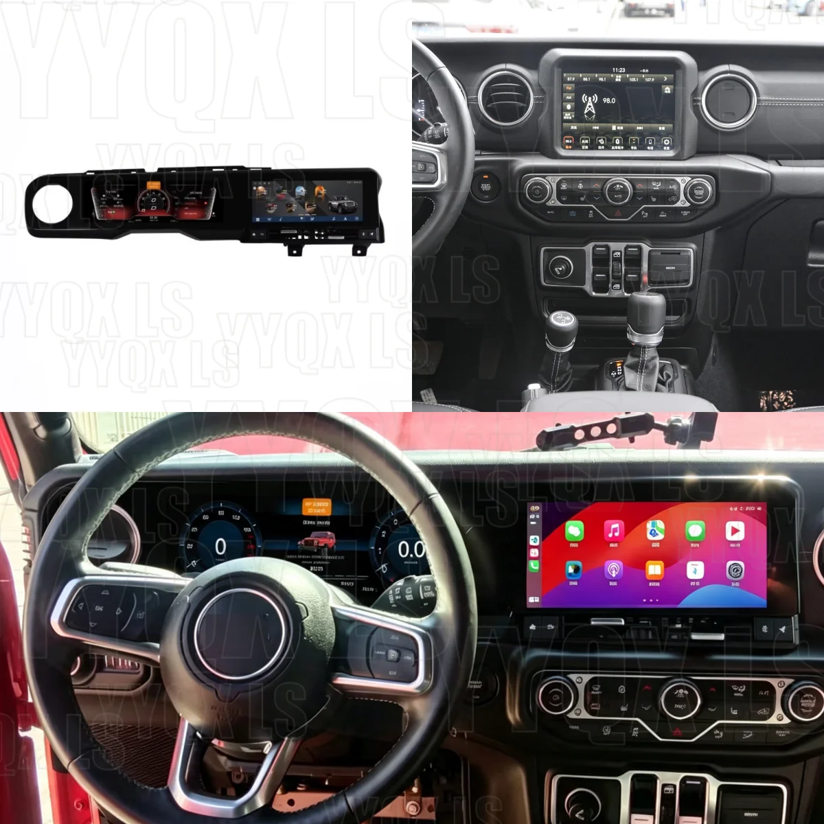 For Jeep Wrangler JL Gladiator J-MAX Android Car Radio Multimedia Video Player Wireless Carplay Autoradio Stereo GPS Navi Head