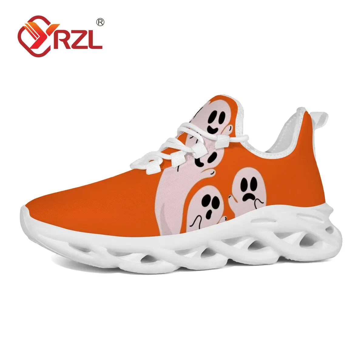 

YRZL Anti-Slip Men's Sneakers Halloween Lightweight Slip-On Training Shoes Wear-Resistant Casual Walking Sports Anti-Slip Shoes