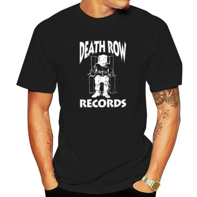 Death Row Records T Shirt  Multi-platinum Hip Hop Albums Tshirt Pure Cotton Breathable Comfortable Tee Tops