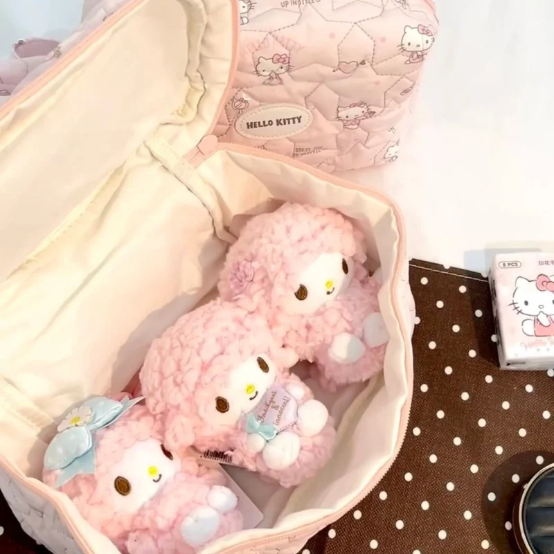 Nouveau mignon mon doux Piano peluche poupée belle Anime rose nœud papillon mon doux Piano agneau sac à dos pendentif peluche jouet cadeau
