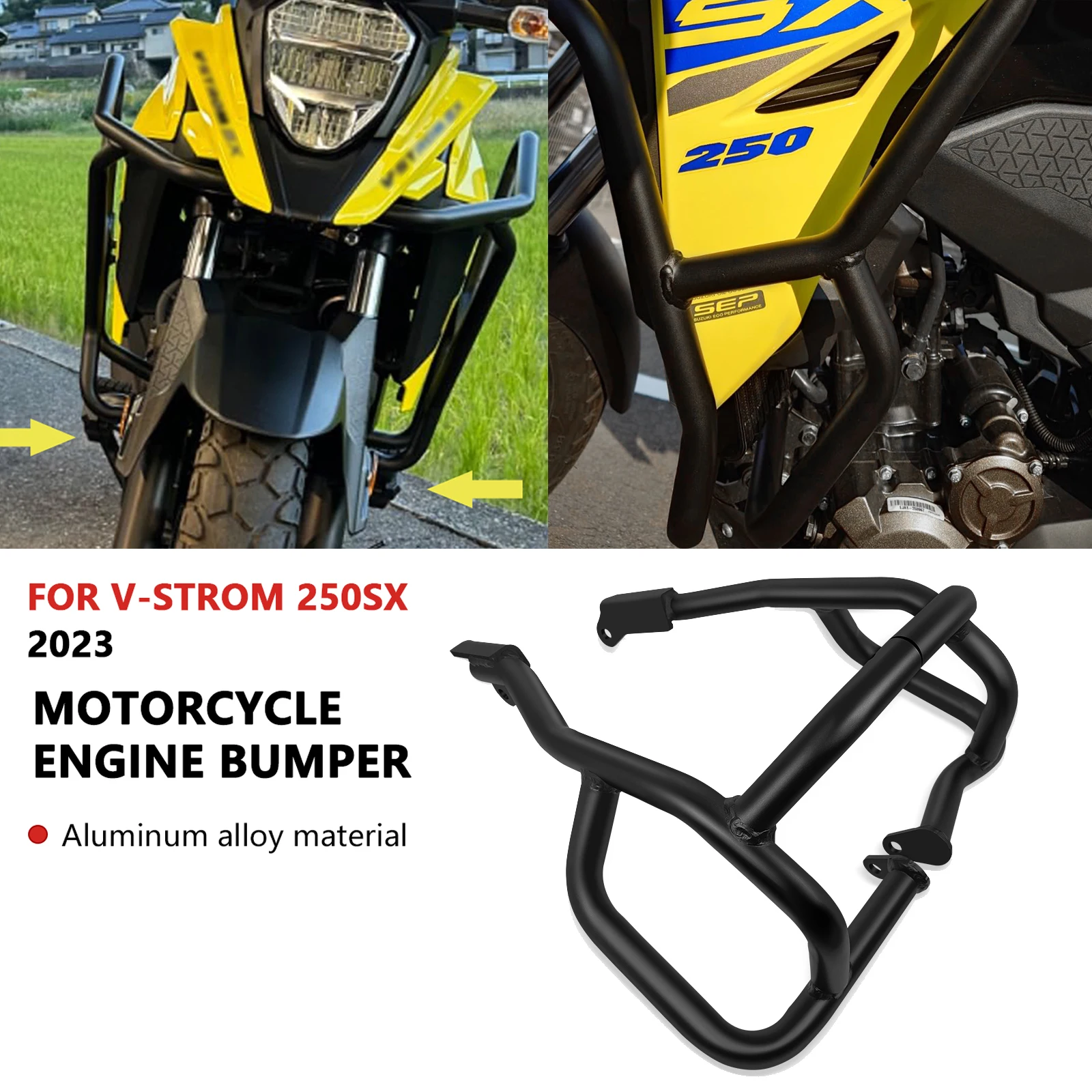 

Аксессуары для мотоциклов, защита двигателя, кузов мотоцикла, защита рамы, комплекты бампера, Carsh Bar V Strom 250SX 2025 2024 2023