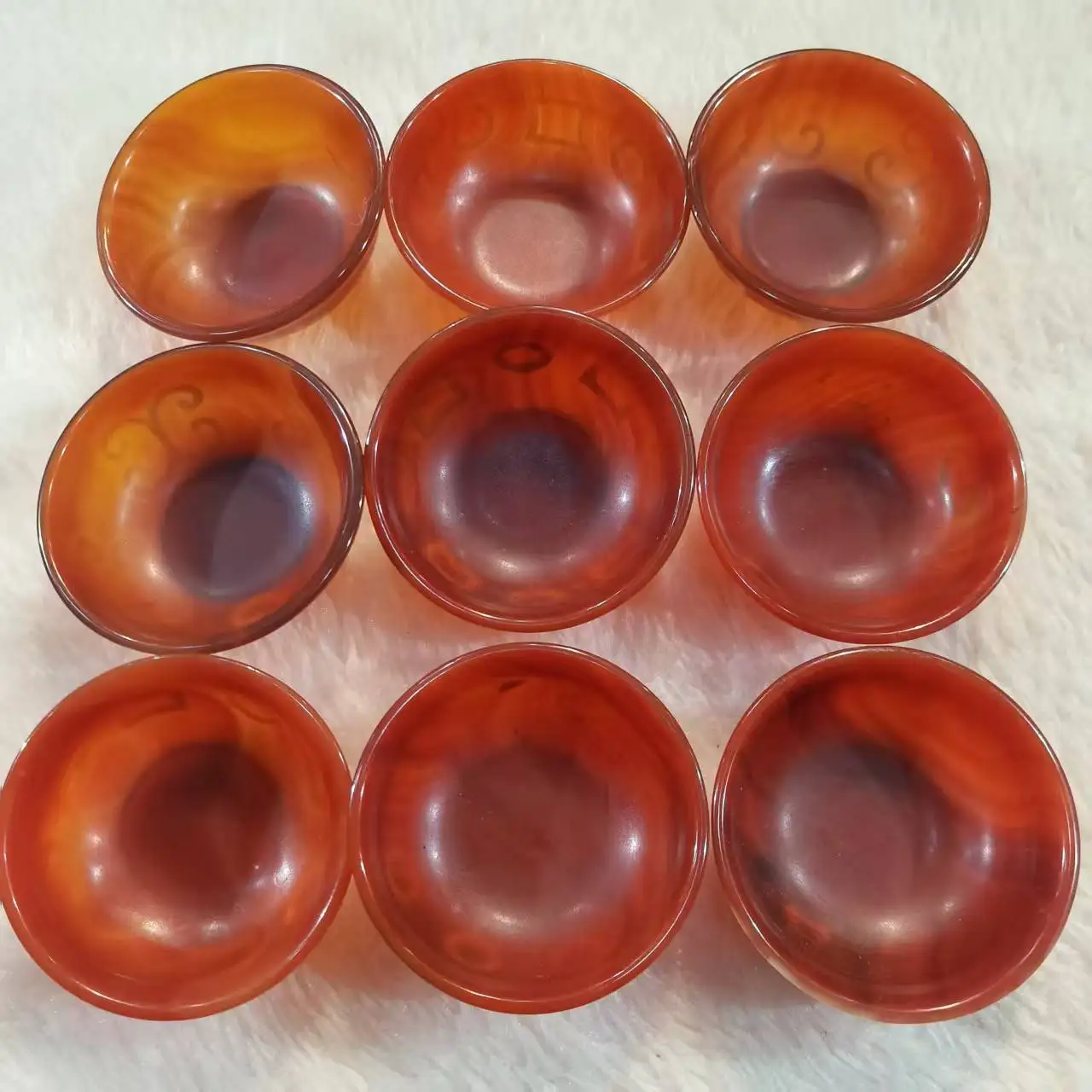 

1 шт./лот, маленькая чайная чашка из натурального красного агата с разными узорами, высокое качество для коллекции питьевого чая