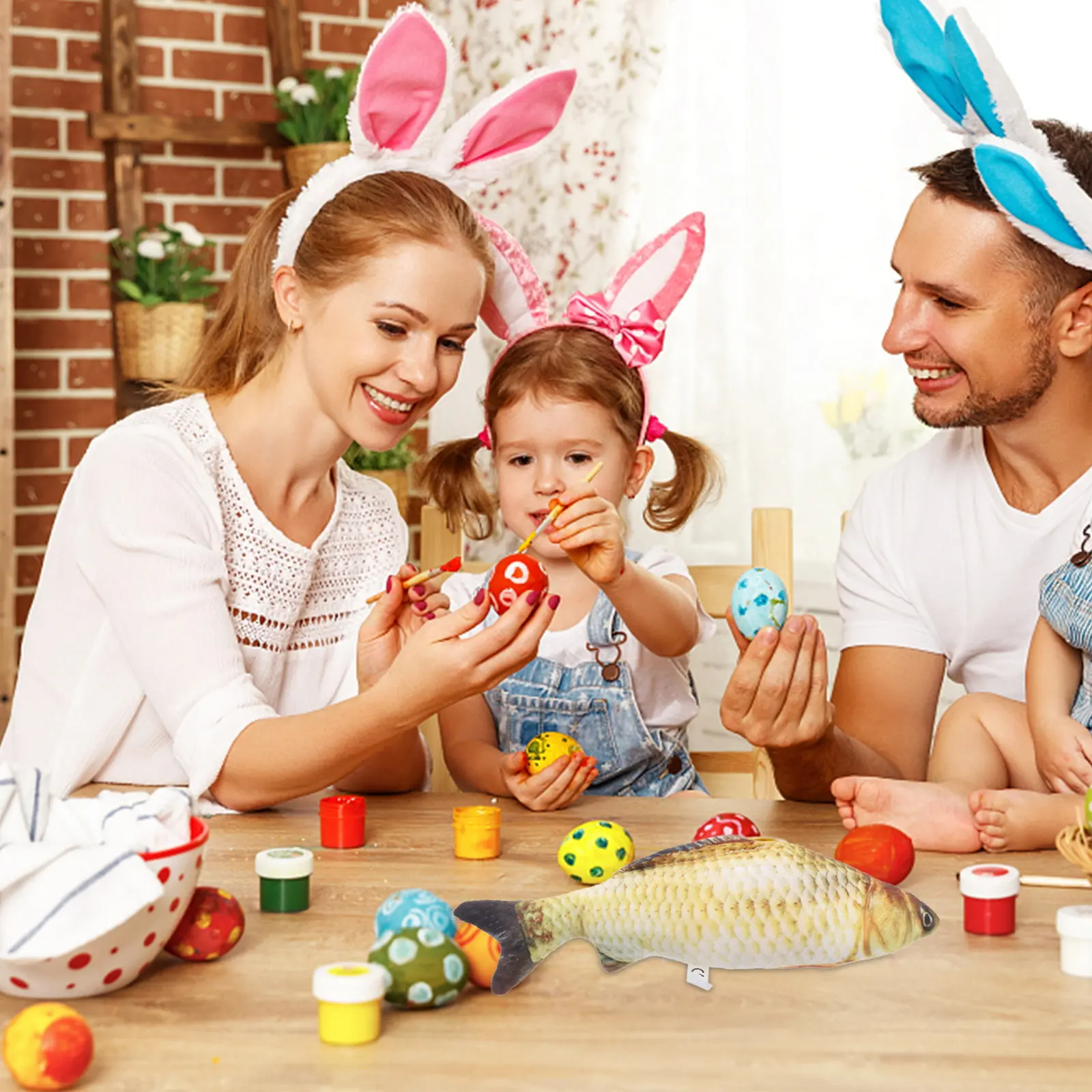 

3D Fish Throw Pillow Cartoon Design Christmas Home Decor Sofa Bedroom Car Office Coffee Shop Gift for Family Friends Fun