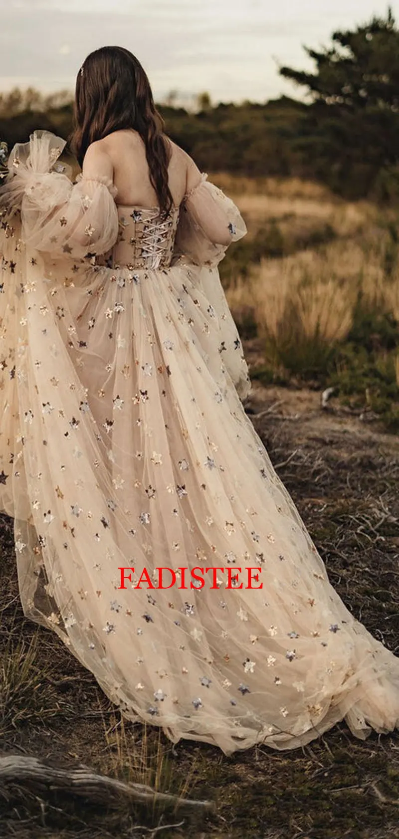 New Style Lace Prom Dresses Off The Shoulder Puff Sleeves Vestidos De Fiesta Elegantes Para Mujer 2023 Robe De Soirée