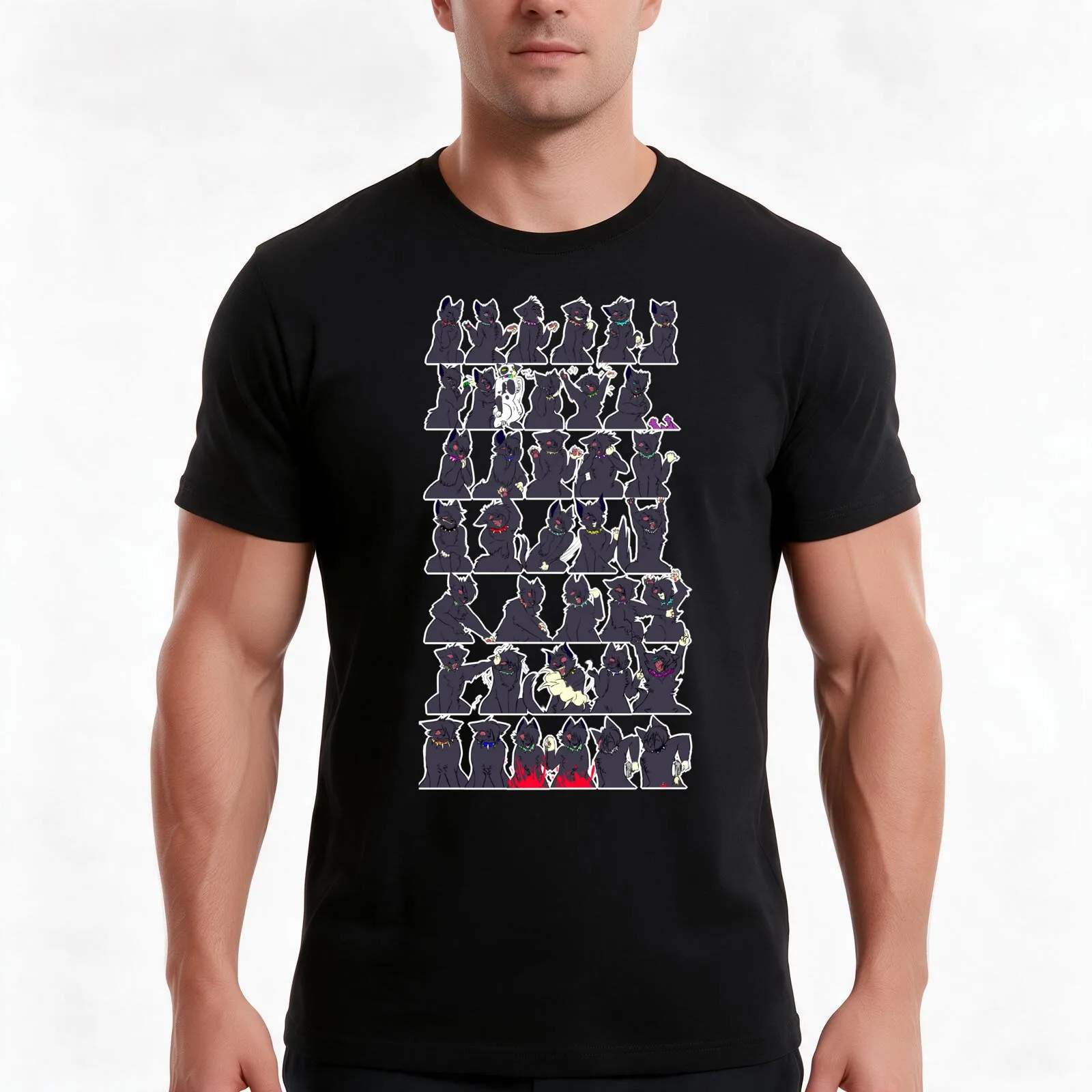 Scourge Emotions T-Shirt, Summer Casual Cotton Tee, Oversized Streetwear Tops, Vintage Graphic Print, Loose Fit Short Sleeve