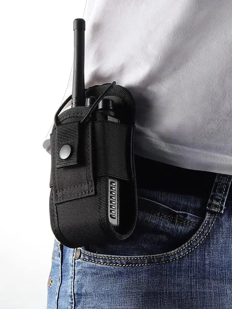 Taktyczna torba Walkie-Talkie Etui na radio Domofon Uniwersalne etui na pas służbowy Kabura na radio Taktyczne polowanie Camping Przygoda — zdjęcie 2