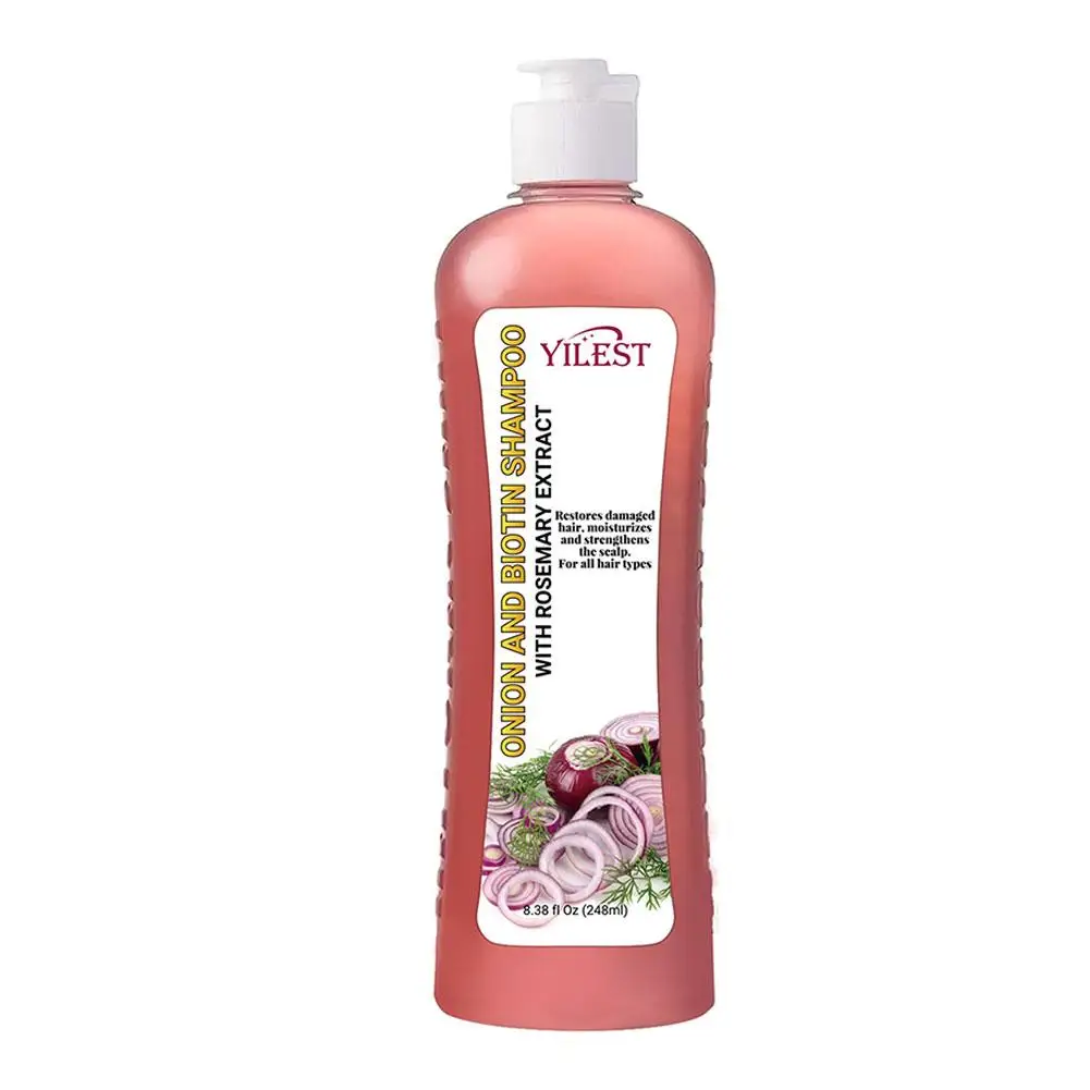 Onion-Juego de champú y tratamiento de biotina y Romero, champú sin necesidad de champú para el cuidado del cabello, todo tipo de cabello, acondicionador de silicona para el cabello, C3H2