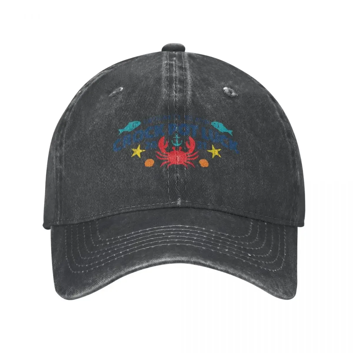 Crockett Island Crock Pot Luck (Variant) Cowboy Hat Hip Hop Golf Cap summer hat Men Caps Women's