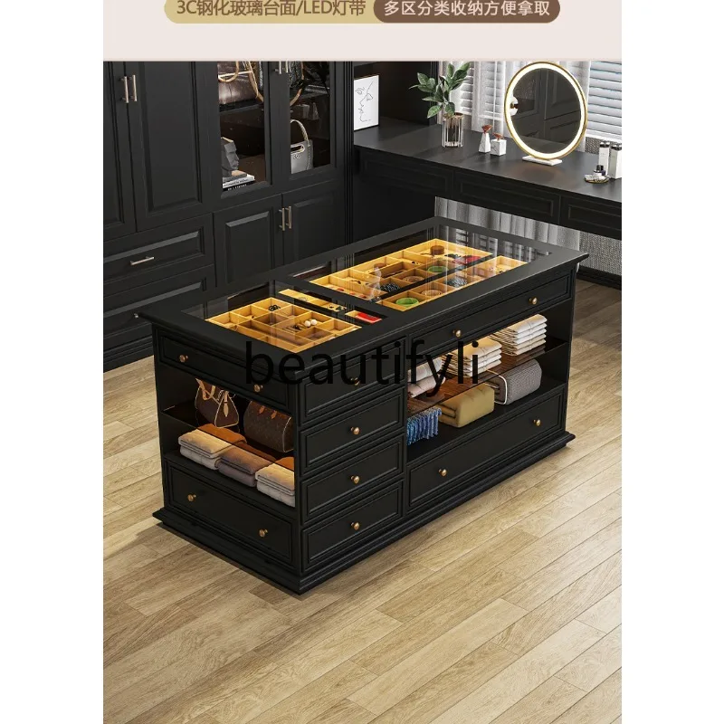 

Шкаф для гардероба, витрина для ювелирных изделий, шкаф для хранения в европейском стиле, встроенный высококачественный сундук