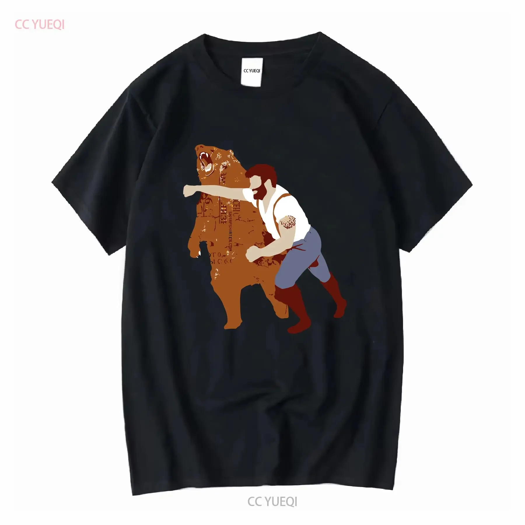 HOT SALE A Grizzly Bear T Shirt Cool Man Punching vintage Washed homme designer clothes fashion Top For Everyday Wear