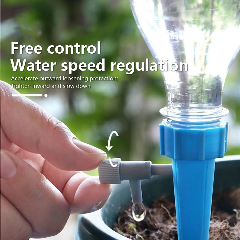 Value Pack of 5 Garden Watering Devices with Self-Watering and Adjustable Irrigation for Plant Care