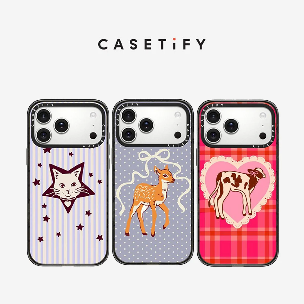 

CASETiFY Kira Cyan Series Magnetic Drop-proof Case for iPhone 13 14 15 16 17 Pro Max Air Plus Protect Cover